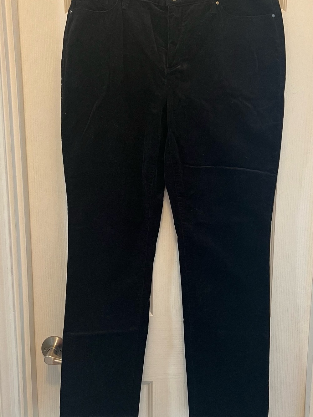 Charter Club Black Corduroy Straight Pants